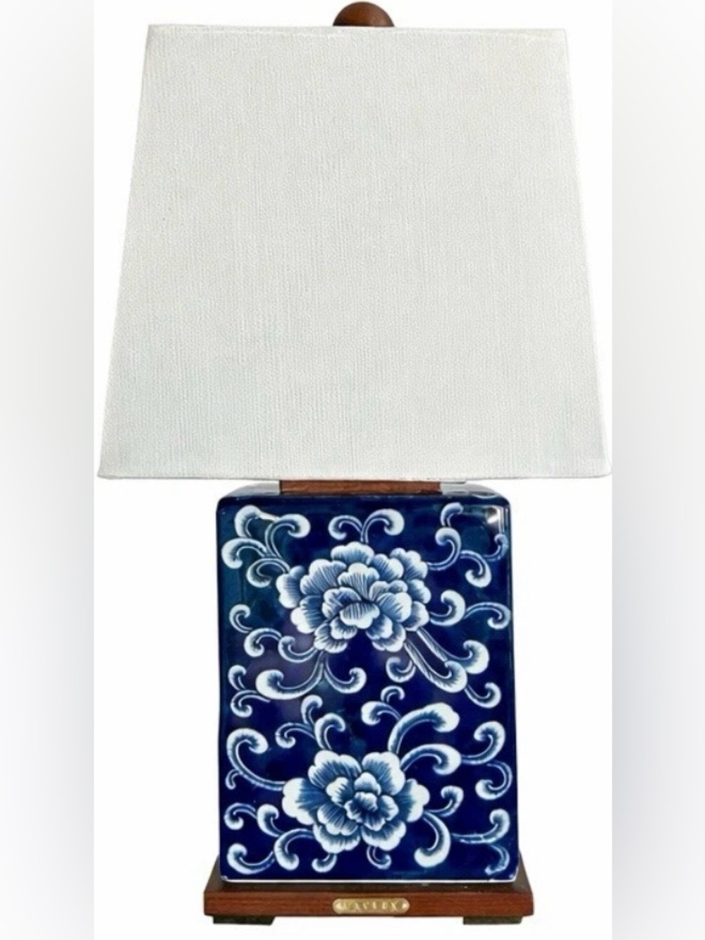 Ralph Lauren LARGE Blue Porcelain Floral Design Small Lamp